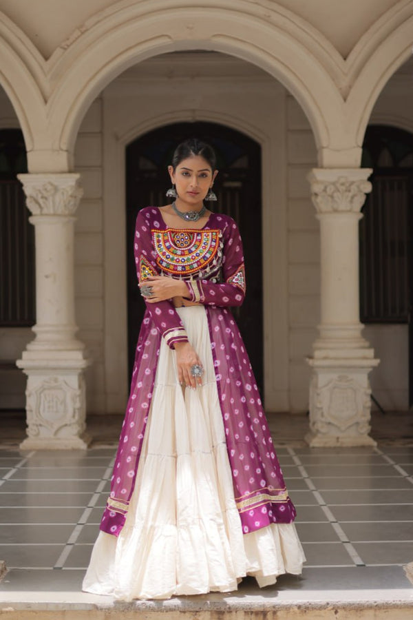 PURPLE PREMIUM LEHNGA KURTI